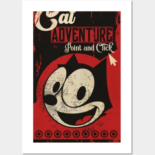 Vintage Cat Adventure Posters and Art